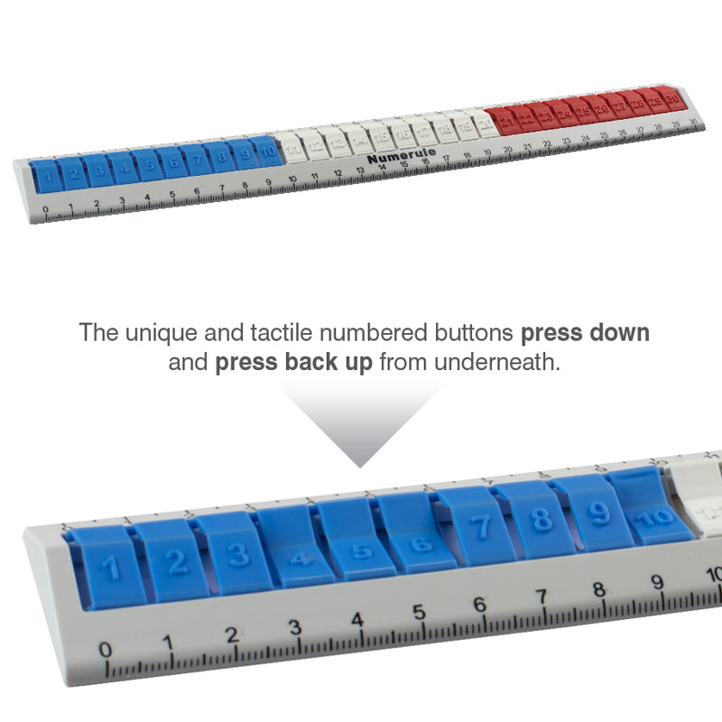 Numerule - Tactile, Sensory & Easy to Count Ruler – William Ready