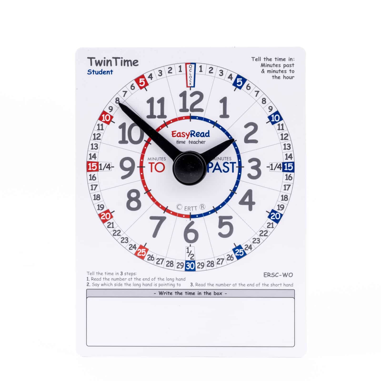 Easy Read Time Teacher - Twin Time Whiteboard