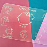 Clear Wipe Writing Board - Emotions