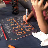 Clear Wipe Writing Board - Numbers