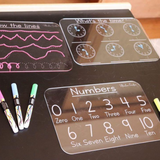 Clear Wipe Writing Board - Numbers