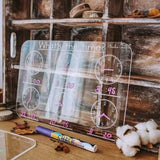 Clear Wipe Writing Board - Time