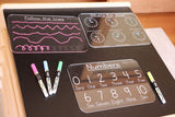 Clear Wipe Writing Board Bundle - All 6